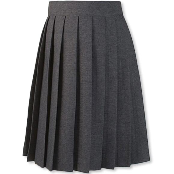 NWT‎ French Toast School Uniform Adjustable Waist Mid Length Pleated Skirt 12 - Picture 1 of 9